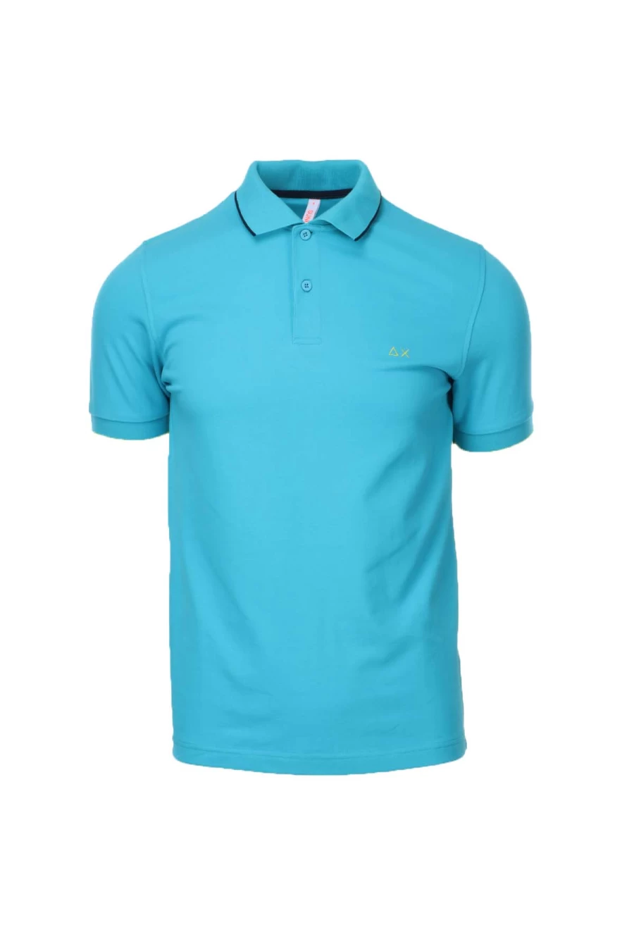 "Men's Contrast Trim Polo Shirt - SUN68 Brand Casual Short Sleeve Top - Prestigemodauomo Collection"
