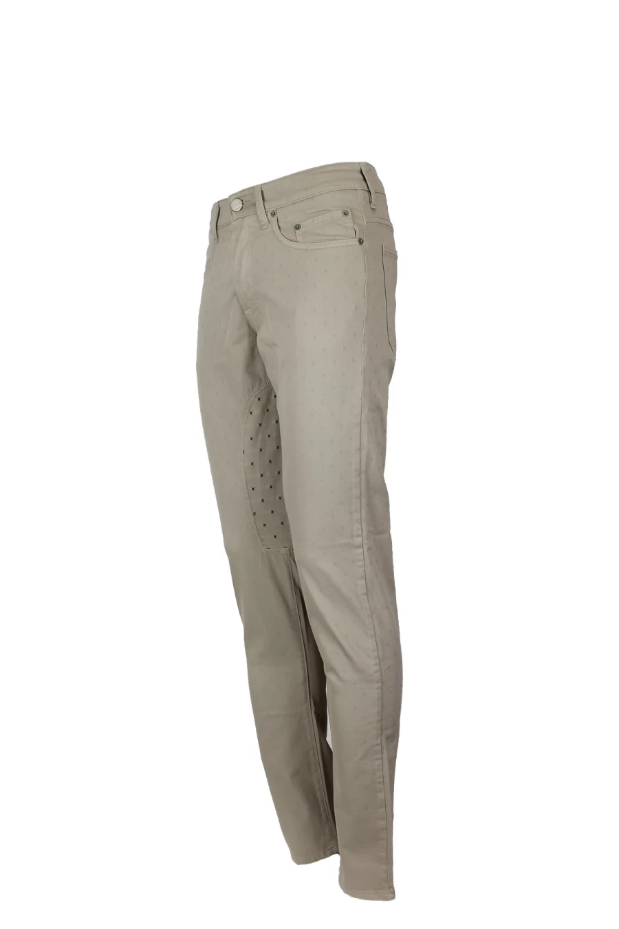 "Pantaloni Uomo Stretch 5 Tasche con Toppa Fantasia - Siviglia by Prestigemodauomo"