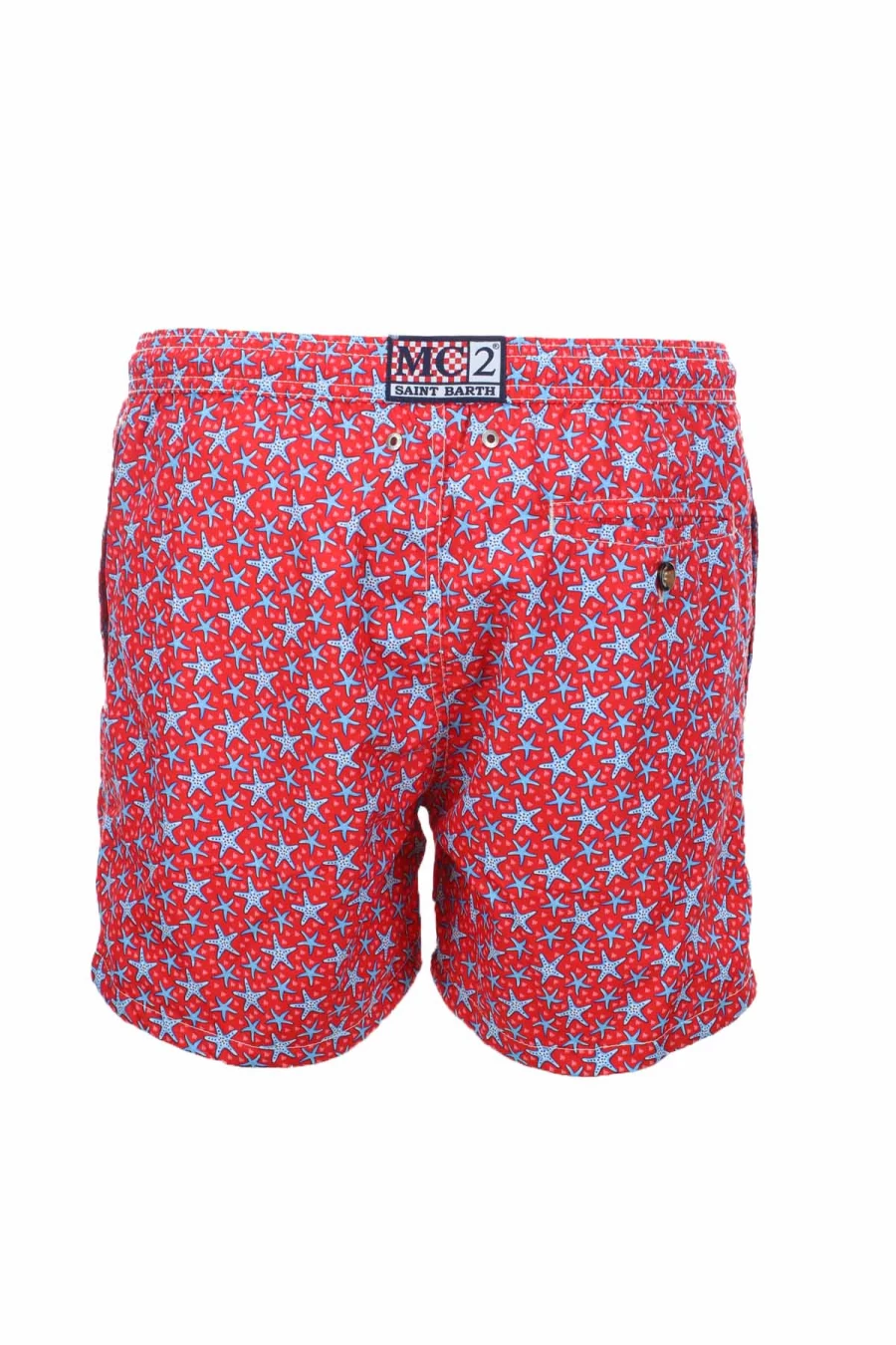Saint Barth MC2 Starfish Print Swim Trunks for Men - Premium Beach Shorts
