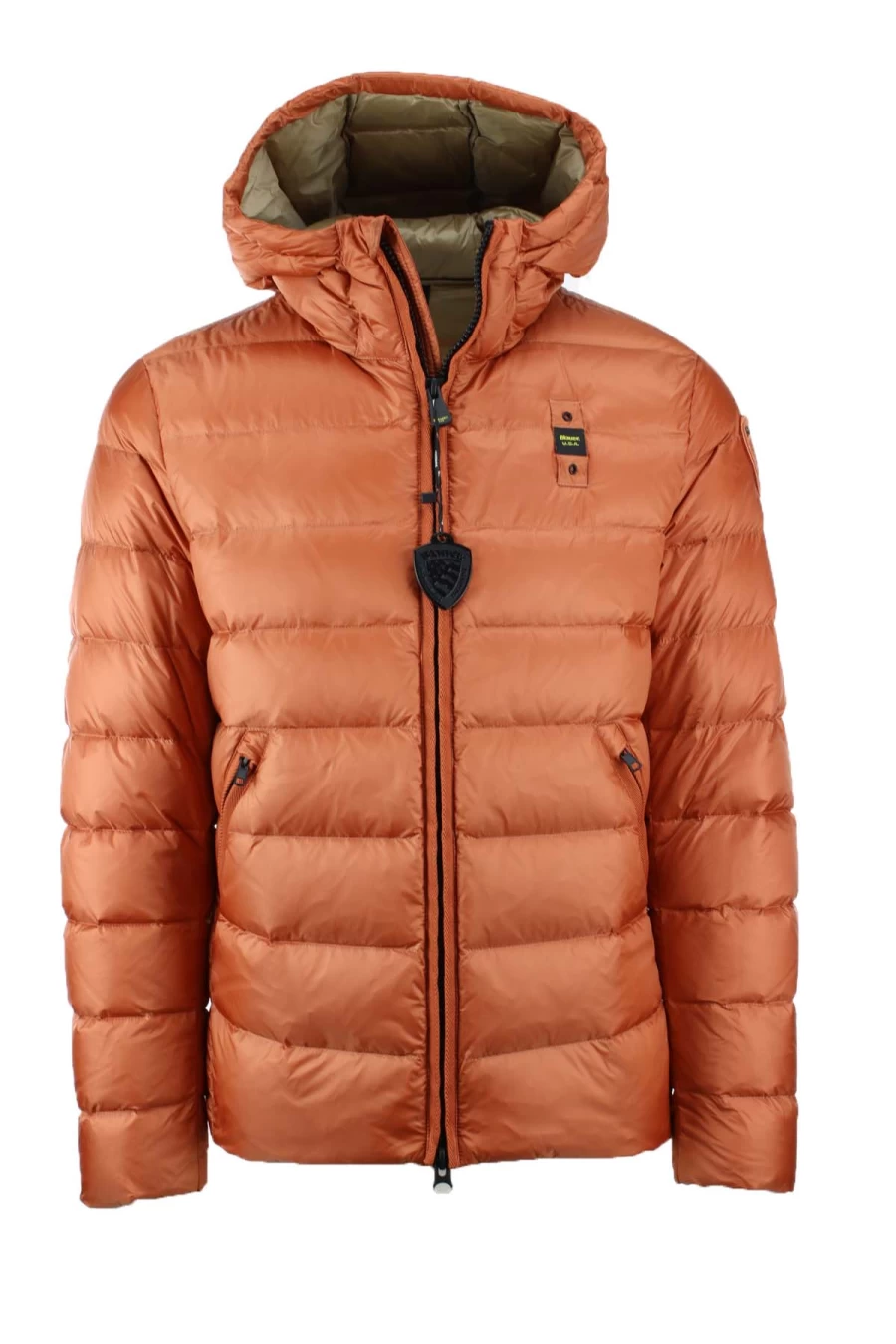 BLAUER Men's Hooded Down Jacket - Lightweight Warm Winter Coat - Prestigemodauomo