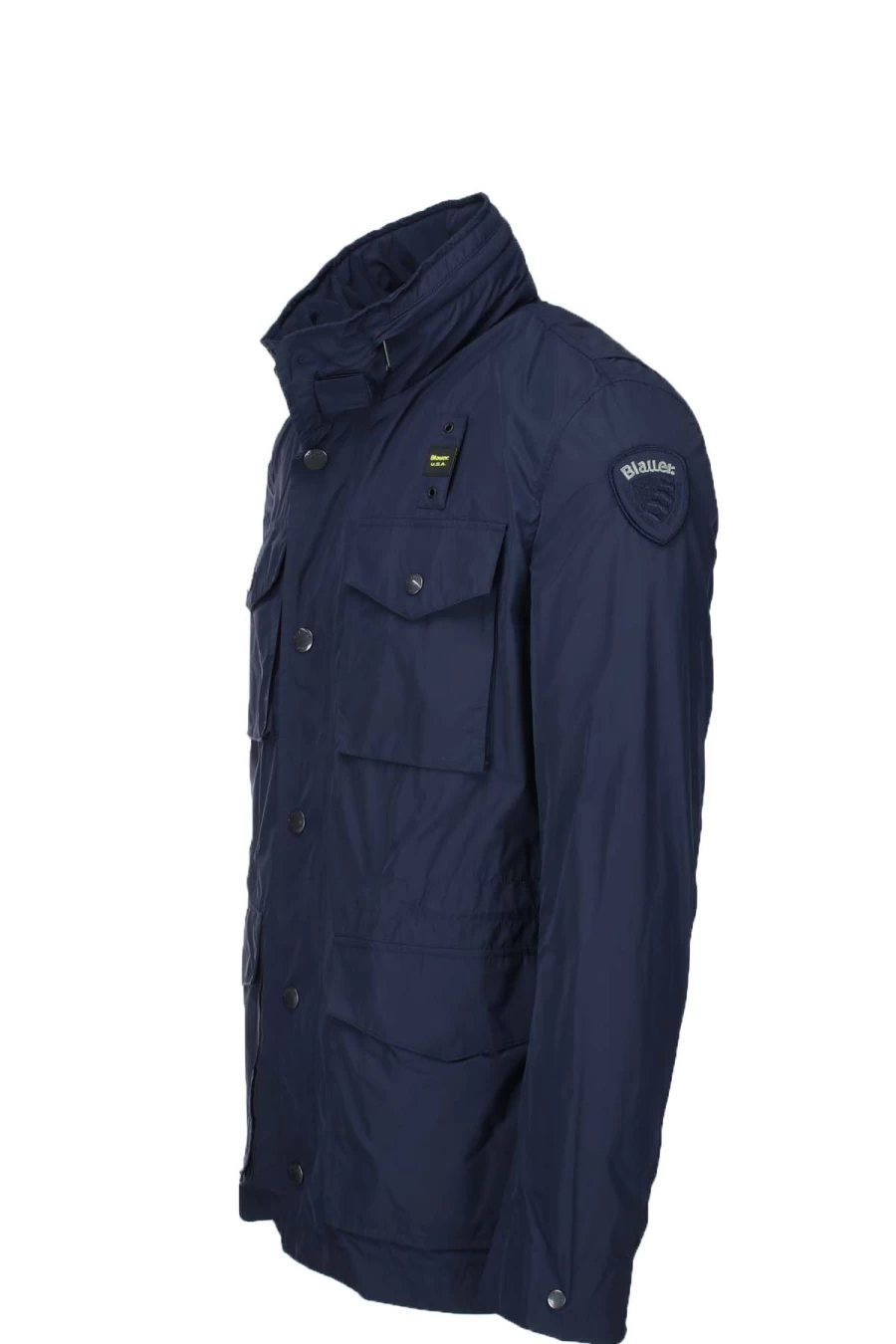 BLAUER Men's Nylon Jacket with Four Pockets - Prestige Moda Uomo Lightweight Outerwear